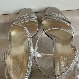 Silver Sandal Heels